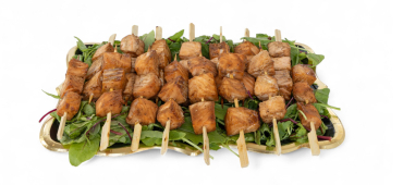 Plateau de brochettes de saumon